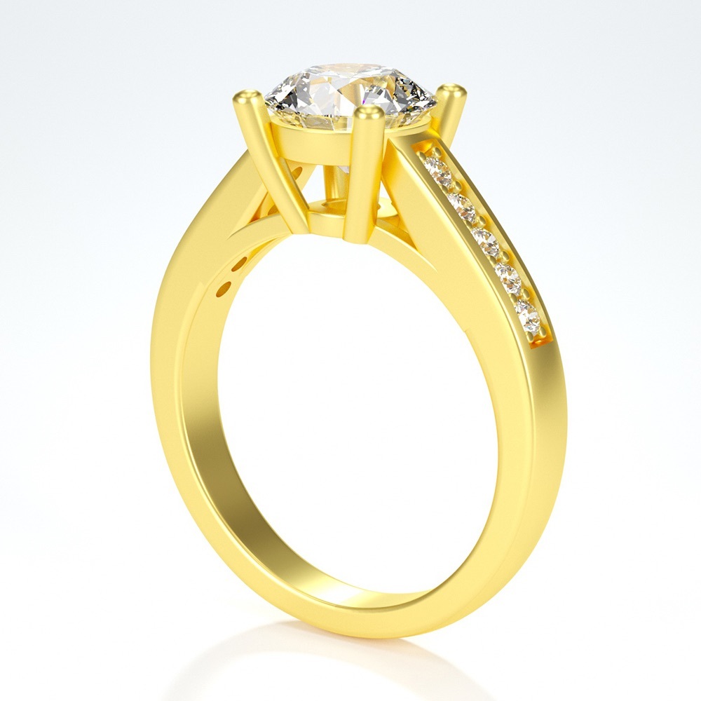 1.5ct D Moissanite, Ruby or Sapphire Ring - Picture 6 of 6